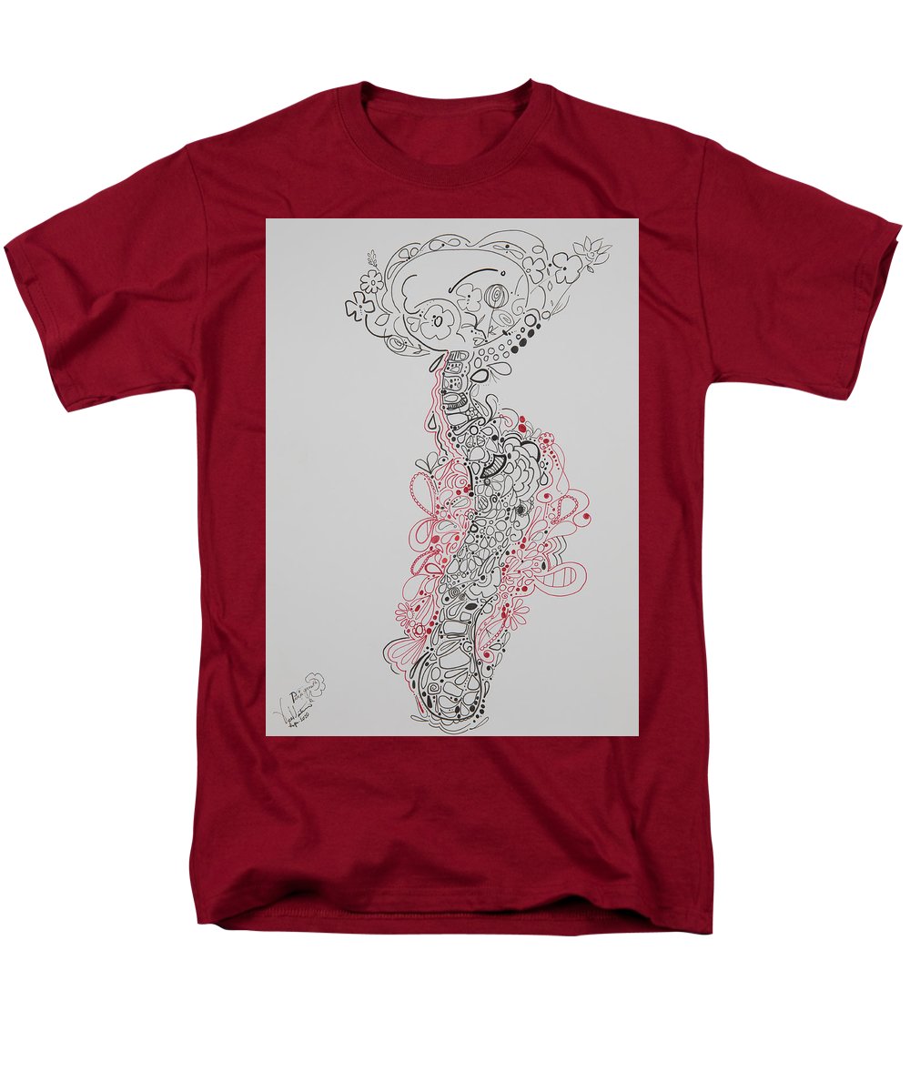 Pain and Growth - Zentangle Collection - Men's T-Shirt  (Regular Fit)