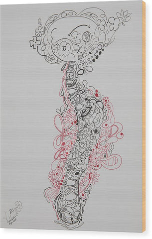 Pain and Growth - Zentangle Collection - Wood Print