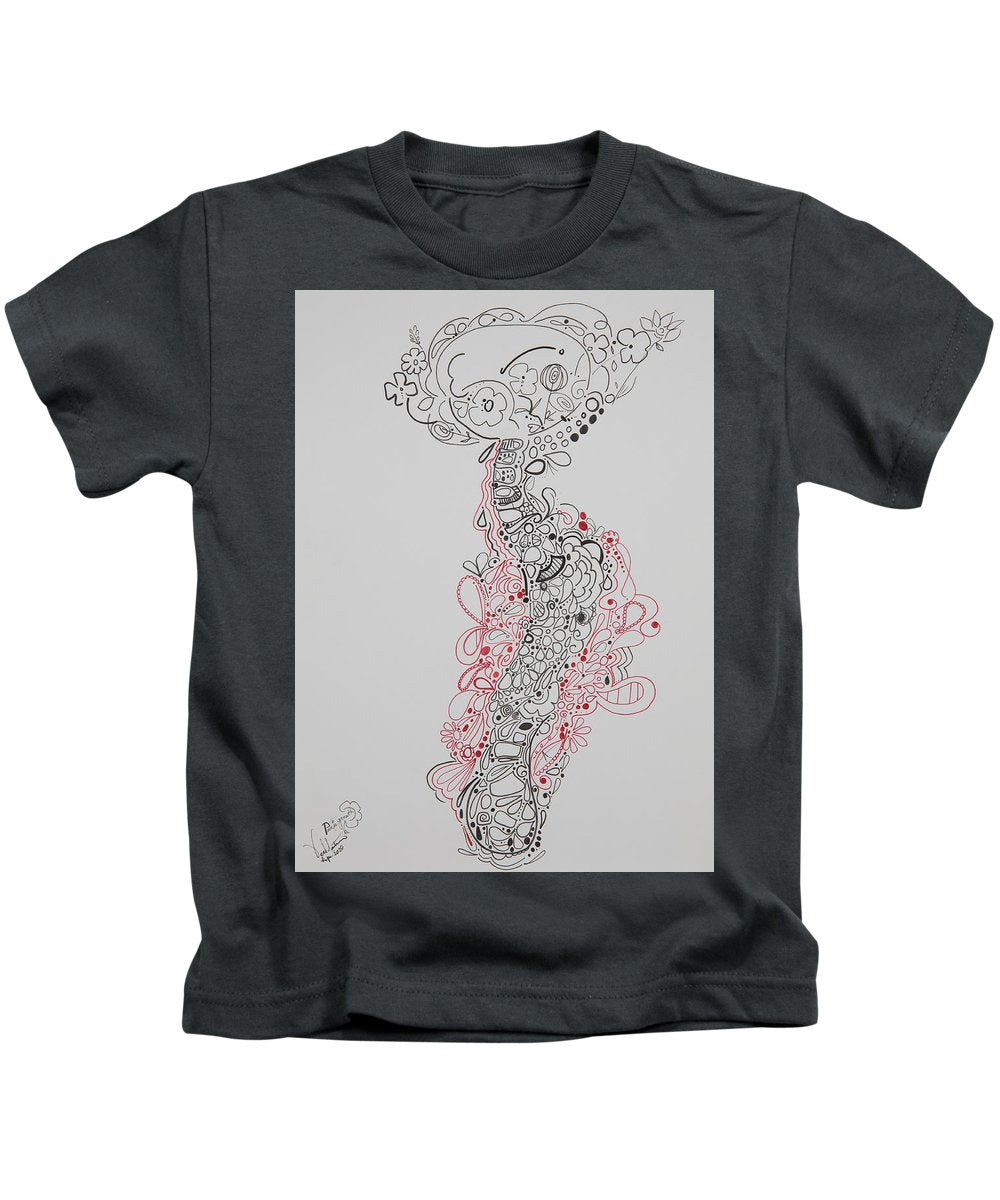 Pain and Growth - Zentangle Collection - Kids T-Shirt