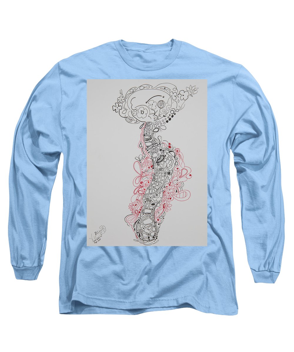 Pain and Growth - Zentangle Collection - Long Sleeve T-Shirt