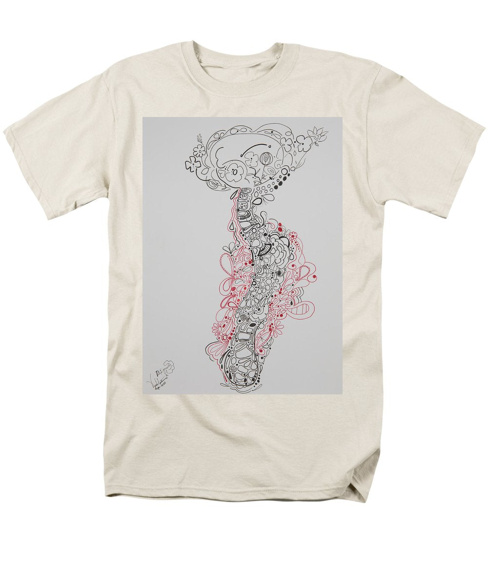 Pain and Growth - Zentangle Collection - Men's T-Shirt  (Regular Fit)