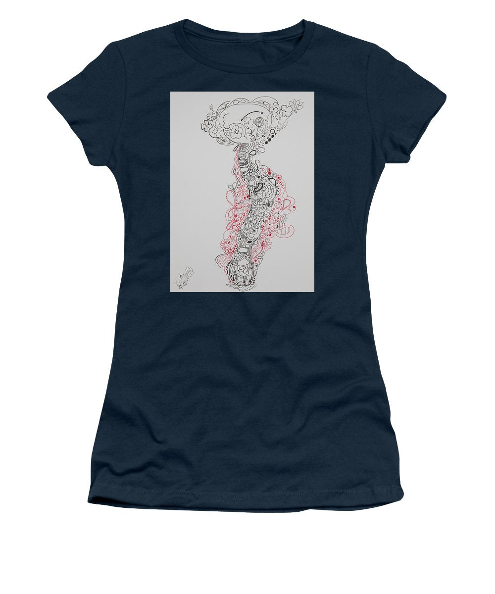 Pain and Growth - Zentangle Collection - Women's T-Shirt