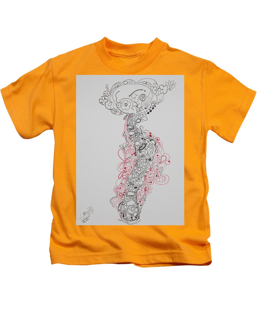 Pain and Growth - Zentangle Collection - Kids T-Shirt