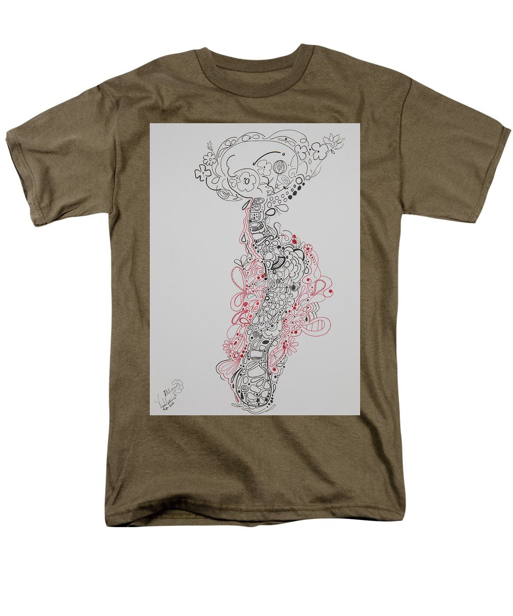 Pain and Growth - Zentangle Collection - Men's T-Shirt  (Regular Fit)