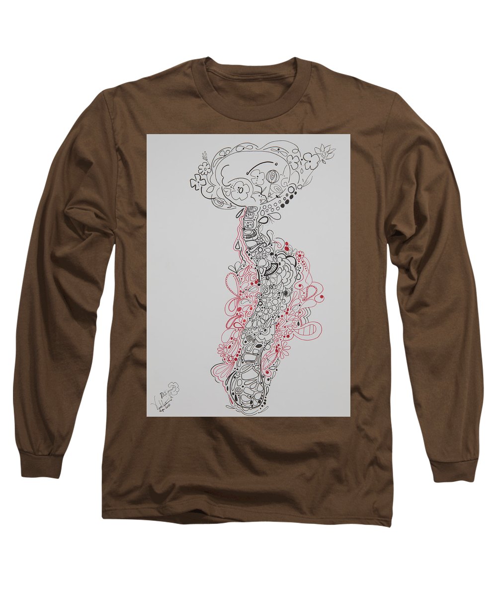 Pain and Growth - Zentangle Collection - Long Sleeve T-Shirt