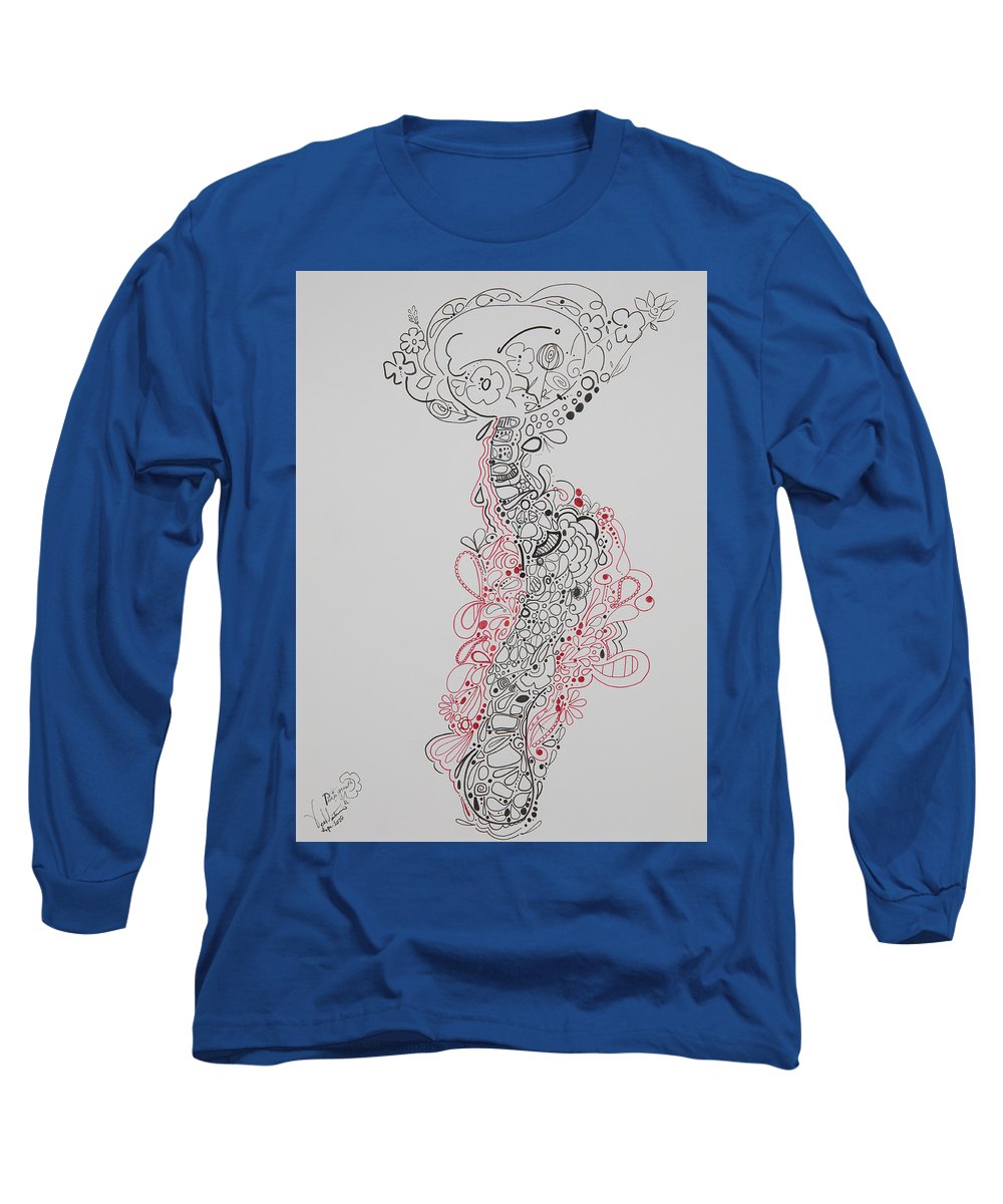 Pain and Growth - Zentangle Collection - Long Sleeve T-Shirt