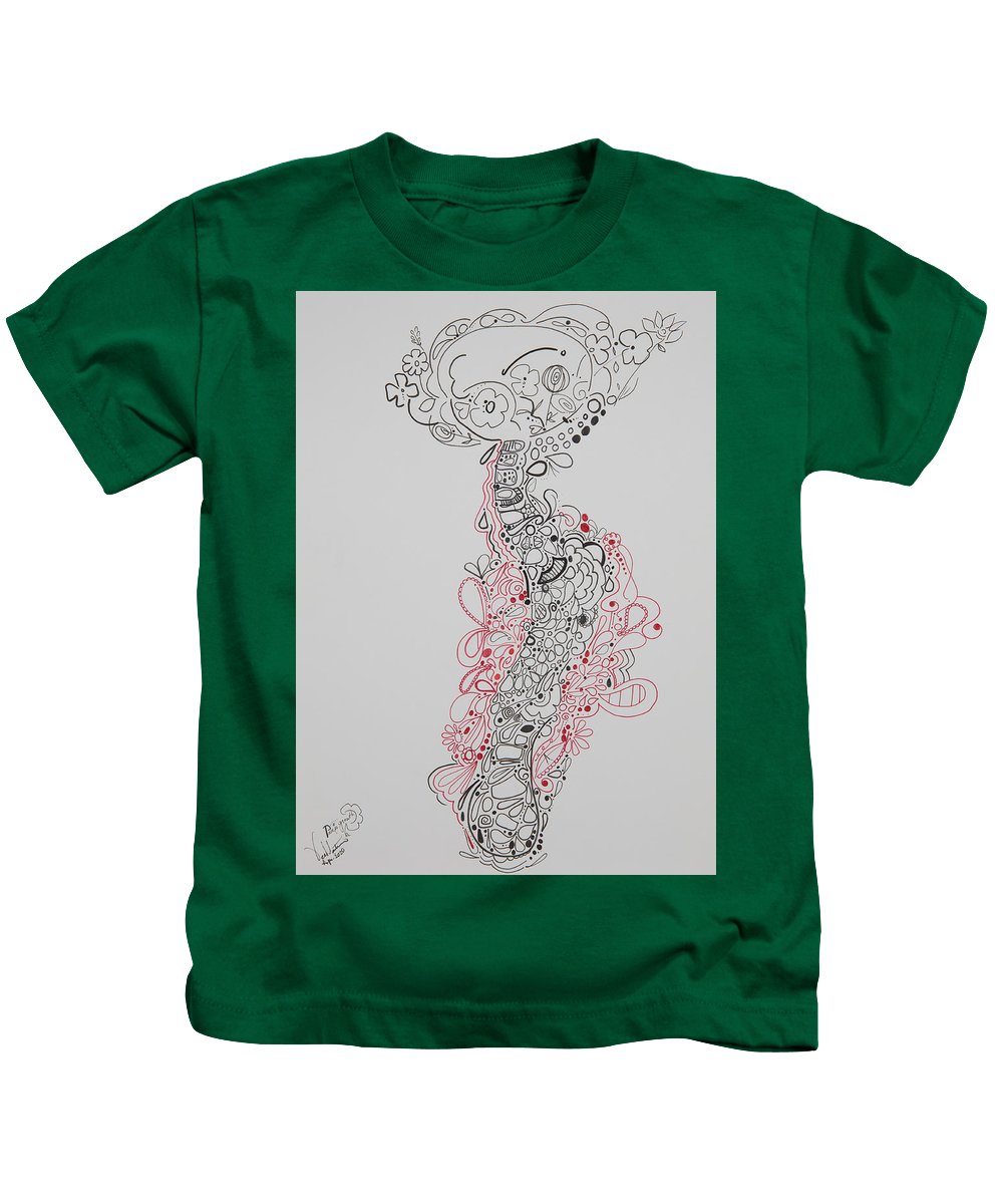 Pain and Growth - Zentangle Collection - Kids T-Shirt