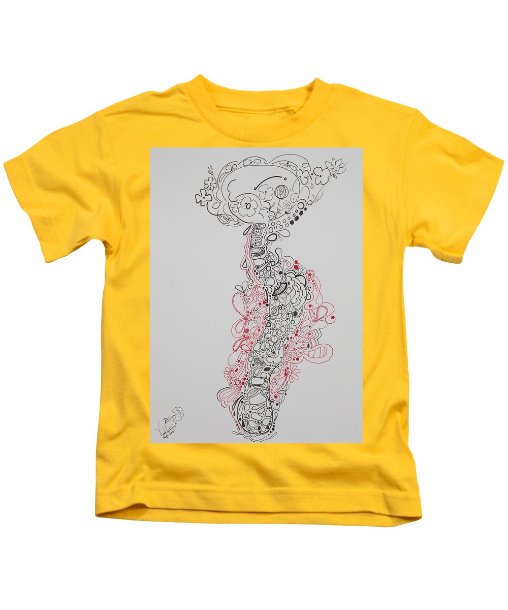 Pain and Growth - Zentangle Collection - Kids T-Shirt