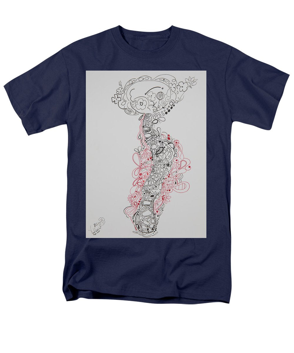 Pain and Growth - Zentangle Collection - Men's T-Shirt  (Regular Fit)