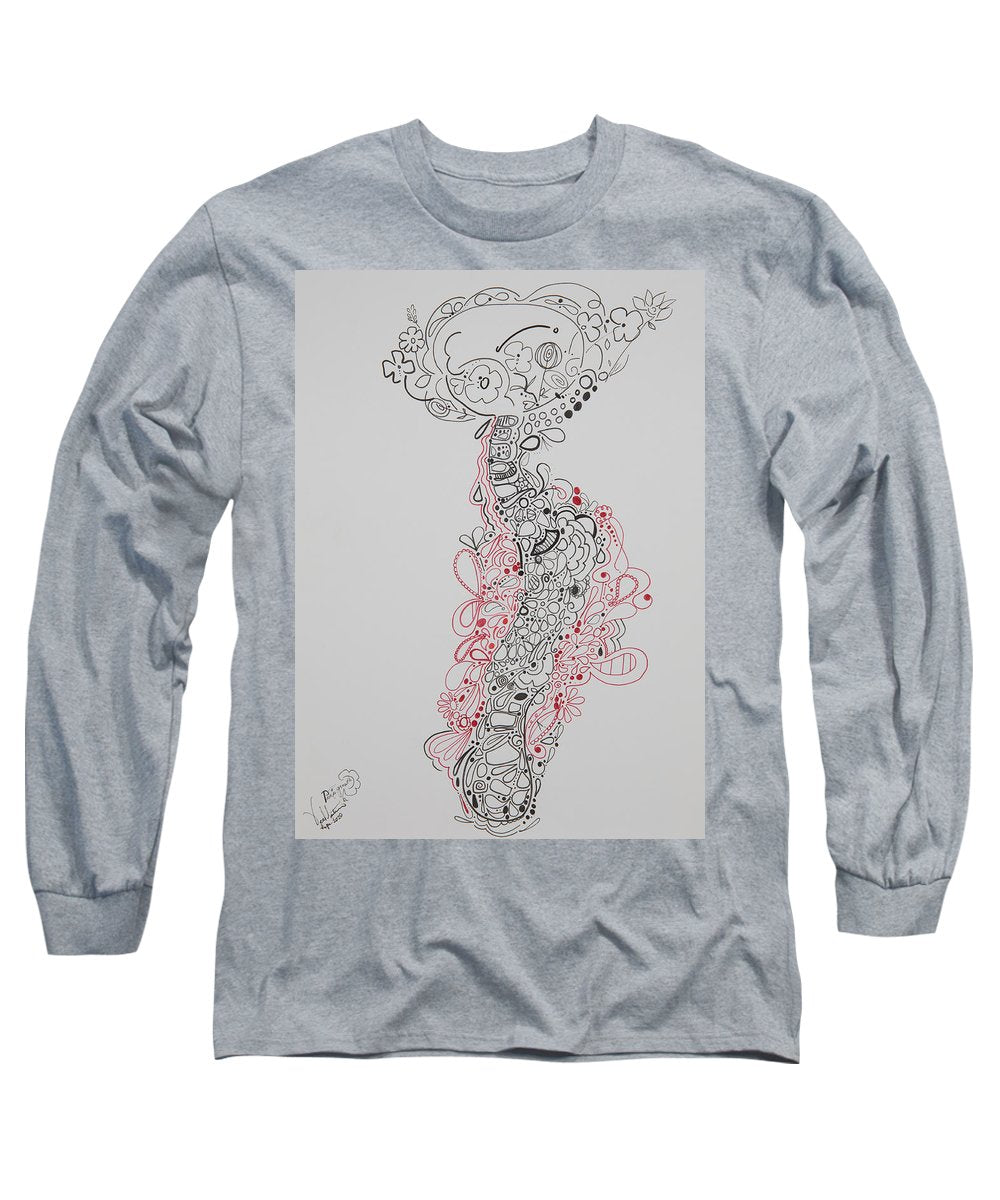 Pain and Growth - Zentangle Collection - Long Sleeve T-Shirt