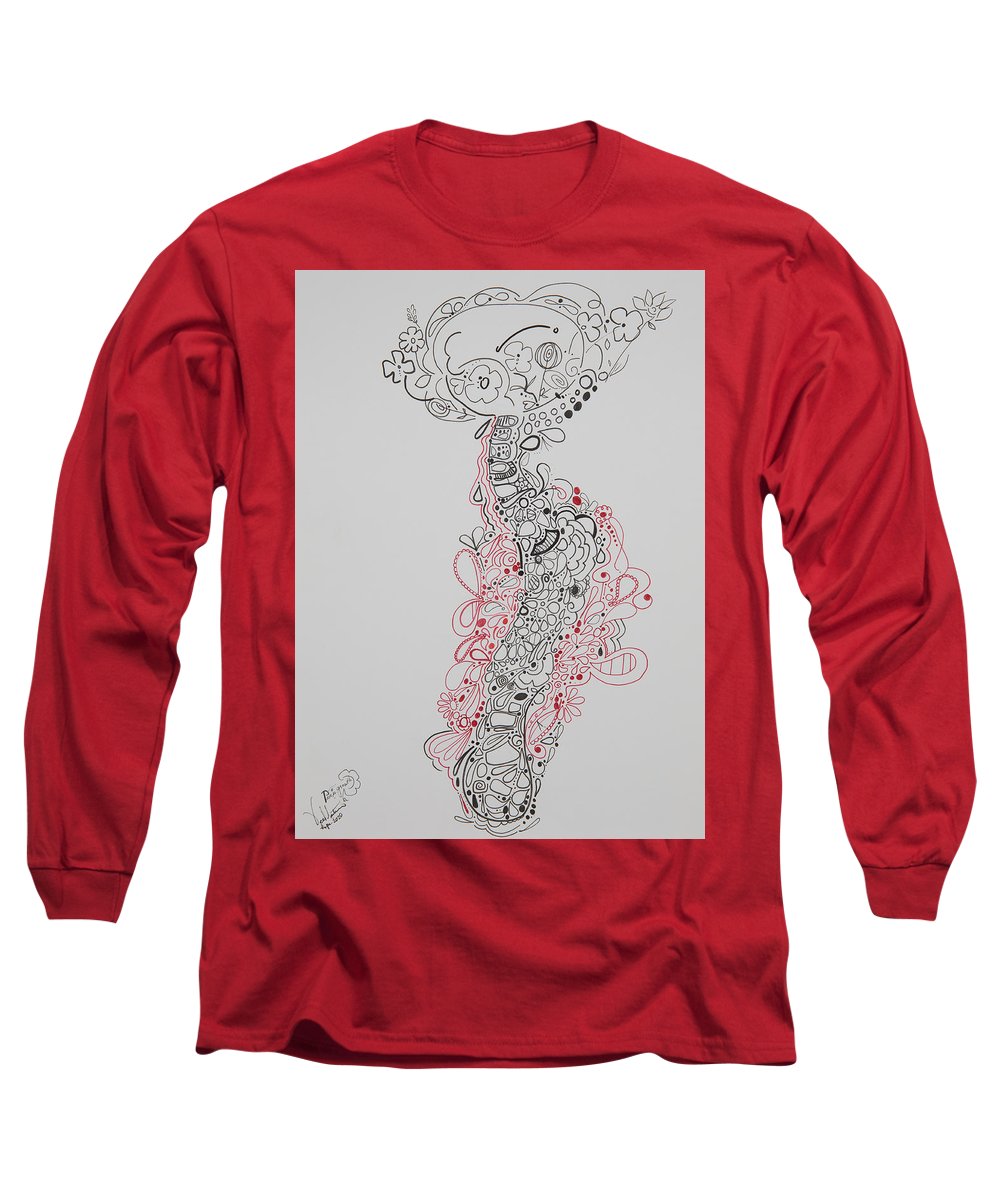 Pain and Growth - Zentangle Collection - Long Sleeve T-Shirt