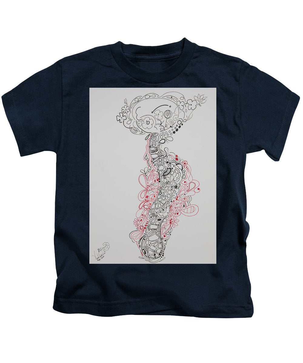 Pain and Growth - Zentangle Collection - Kids T-Shirt