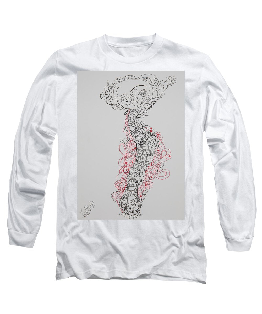 Pain and Growth - Zentangle Collection - Long Sleeve T-Shirt