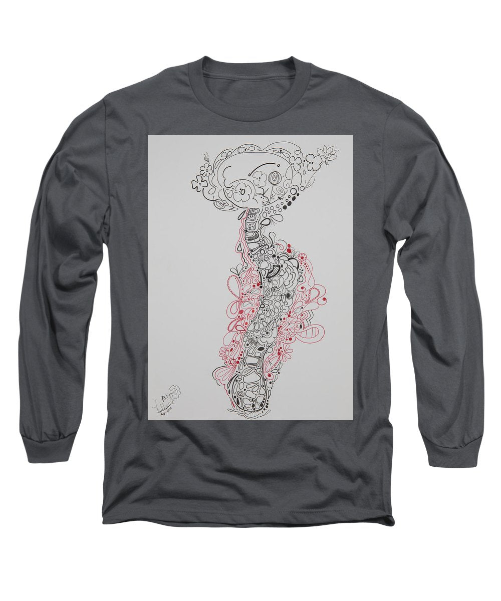 Pain and Growth - Zentangle Collection - Long Sleeve T-Shirt