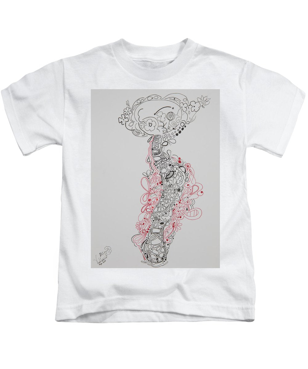 Pain and Growth - Zentangle Collection - Kids T-Shirt