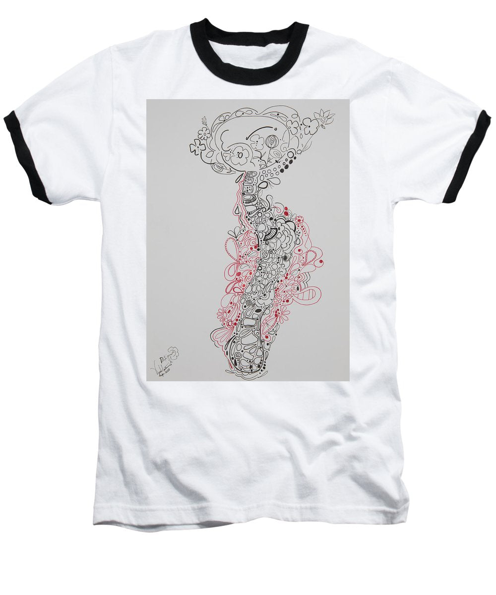 Pain and Growth - Zentangle Collection - Baseball T-Shirt