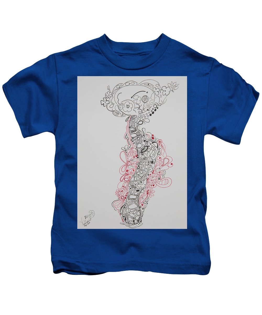 Pain and Growth - Zentangle Collection - Kids T-Shirt