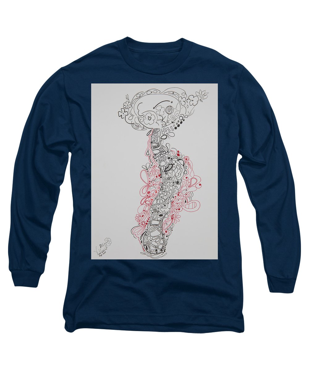 Pain and Growth - Zentangle Collection - Long Sleeve T-Shirt