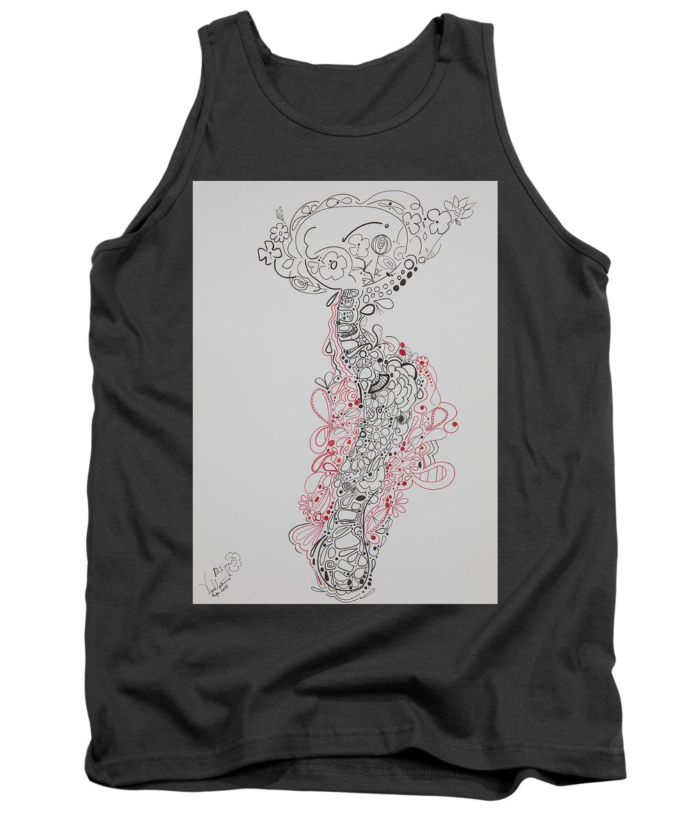 Pain and Growth - Zentangle Collection - Tank Top