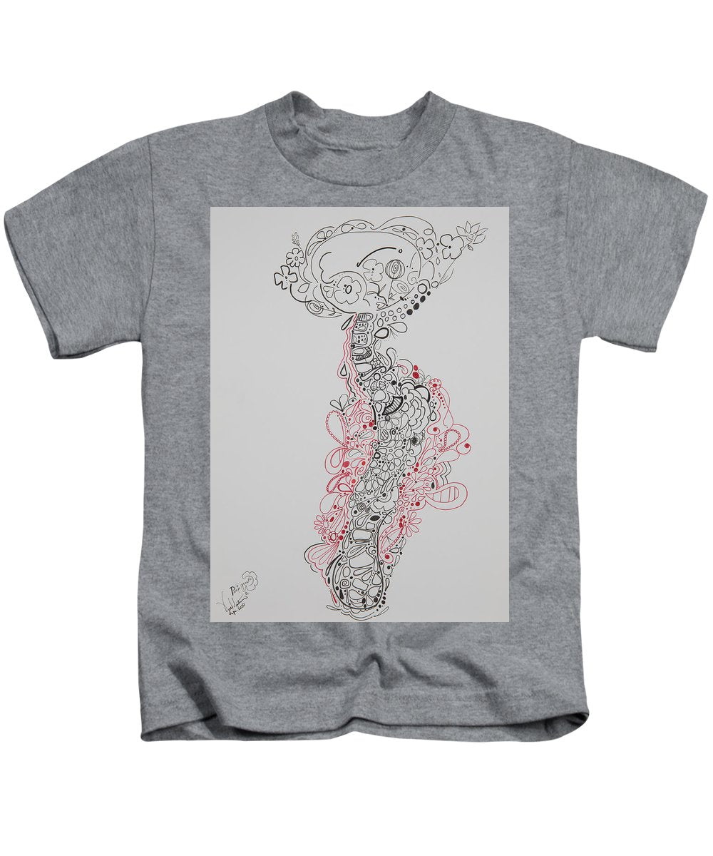 Pain and Growth - Zentangle Collection - Kids T-Shirt