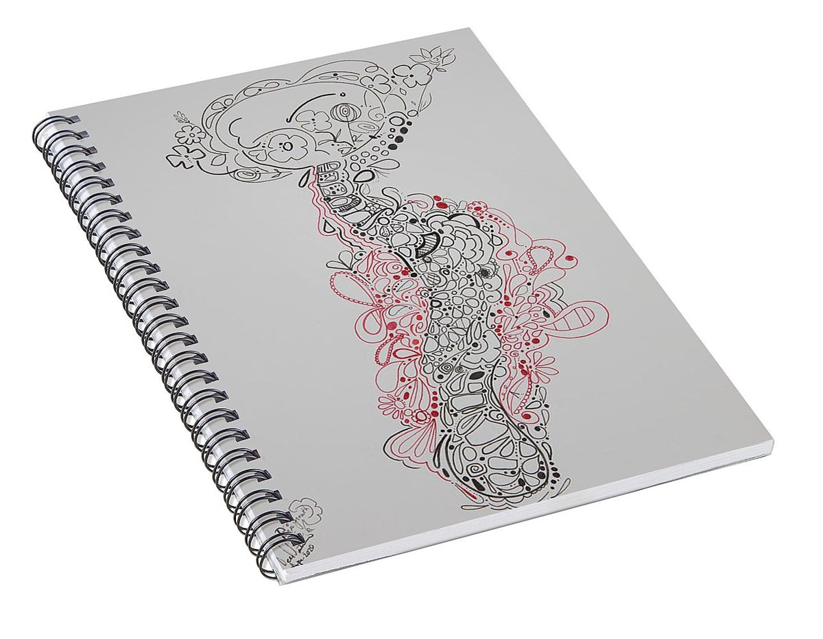 Pain and Growth - Zentangle Collection - Spiral Notebook