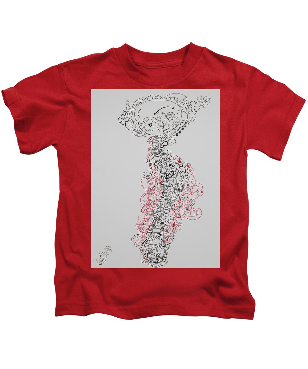 Pain and Growth - Zentangle Collection - Kids T-Shirt