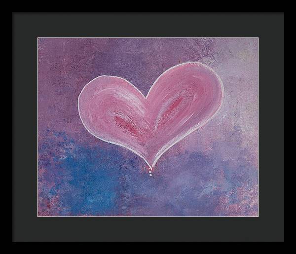 Pinkie - Corazones Collection - Framed Print