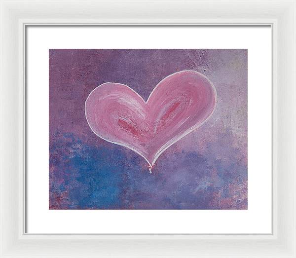 Pinkie - Corazones Collection - Framed Print