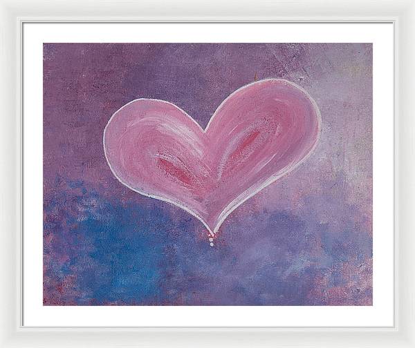 Pinkie - Corazones Collection - Framed Print