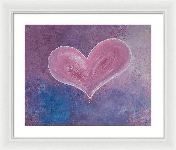 Pinkie - Corazones Collection - Framed Print