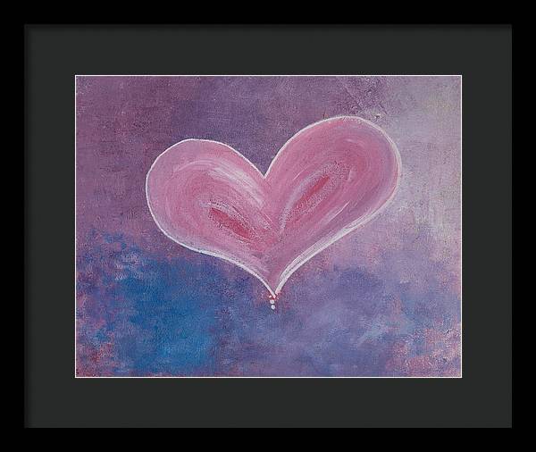 Pinkie - Corazones Collection - Framed Print