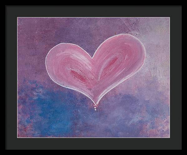 Pinkie - Corazones Collection - Framed Print