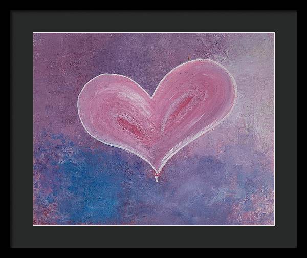 Pinkie - Corazones Collection - Framed Print