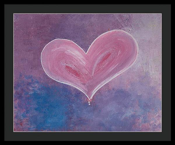 Pinkie - Corazones Collection - Framed Print