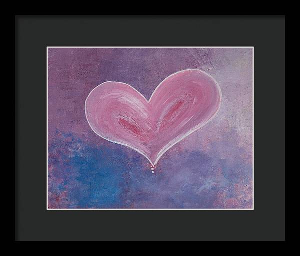 Pinkie - Corazones Collection - Framed Print