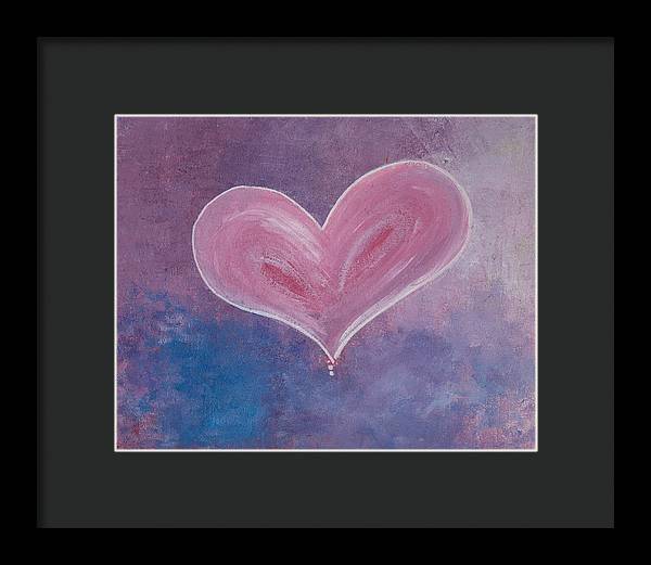 Pinkie - Corazones Collection - Framed Print