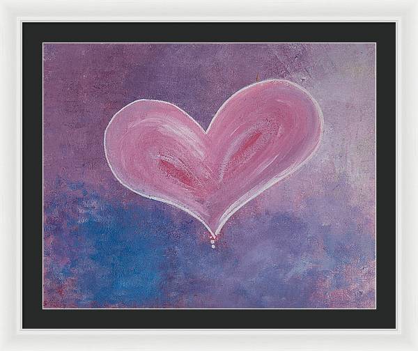 Pinkie - Corazones Collection - Framed Print