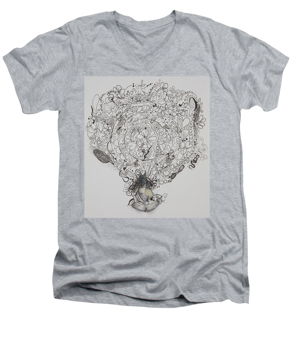 Resents - Zentangle Collection - Men's V-Neck T-Shirt