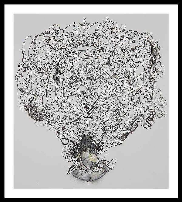 Resents - Zentangle Collection - Framed Print