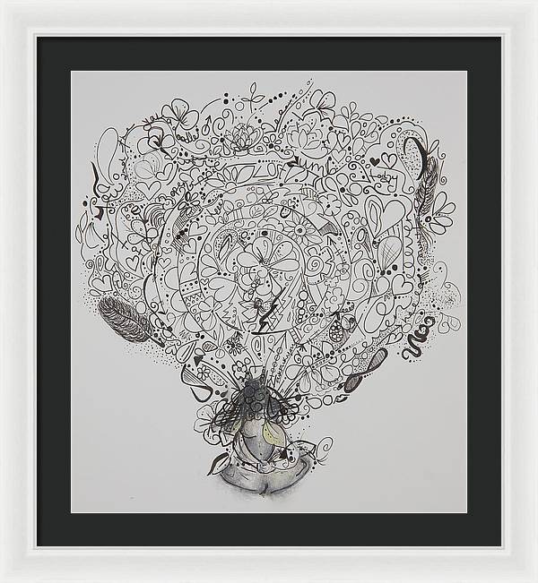 Resents - Zentangle Collection - Framed Print