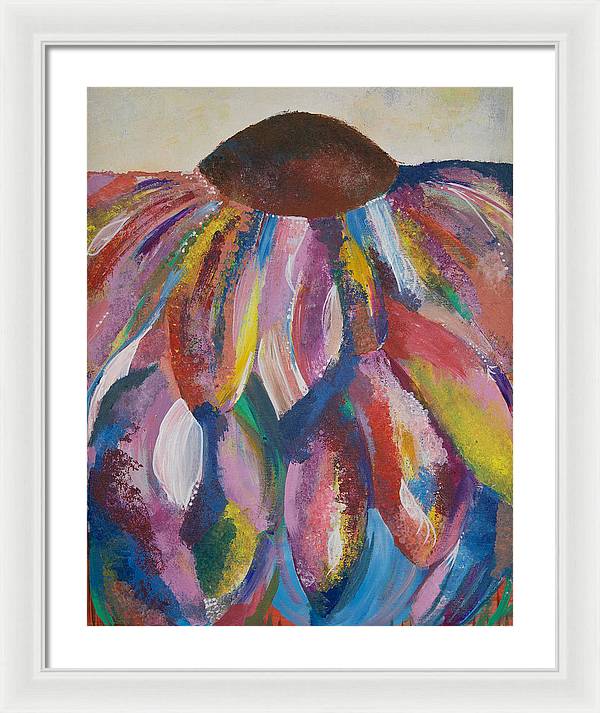 Rainbow Head - Blooming Collection - Framed Print