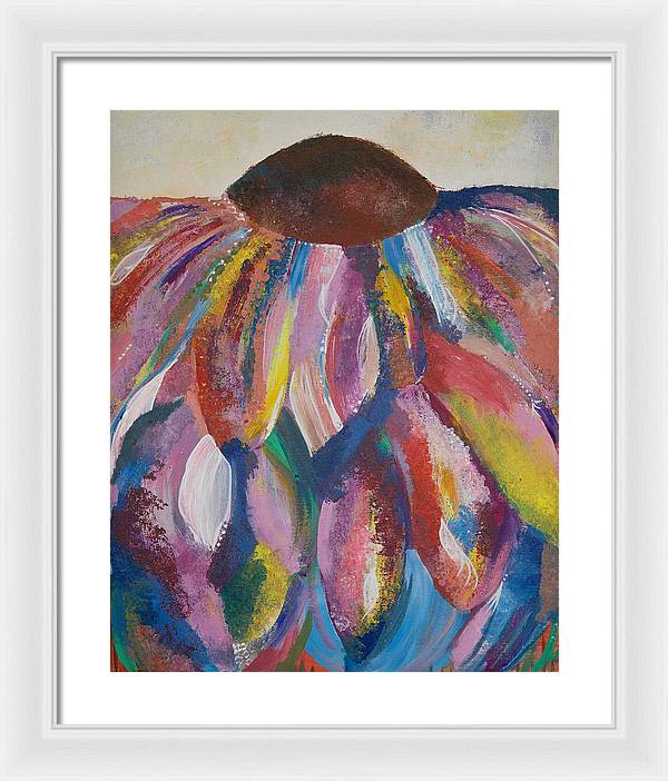 Rainbow Head - Blooming Collection - Framed Print