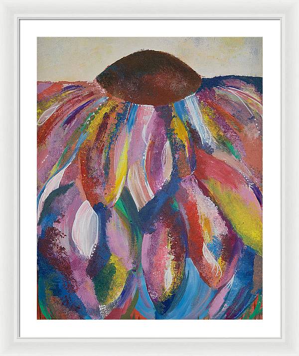 Rainbow Head - Blooming Collection - Framed Print