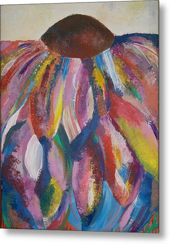 Rainbow Head - Blooming Collection - Metal Print