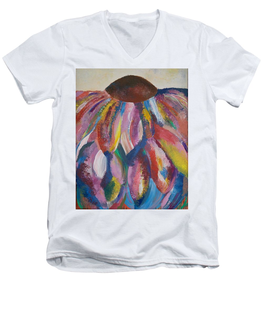 Rainbow Head - Blooming Collection - Men's V-Neck T-Shirt