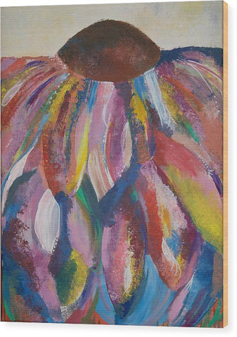 Rainbow Head - Blooming Collection - Wood Print