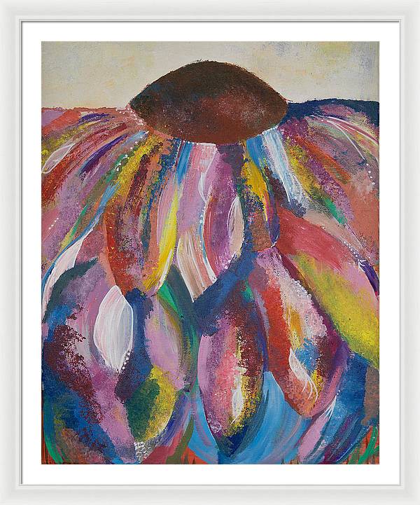 Rainbow Head - Blooming Collection - Framed Print