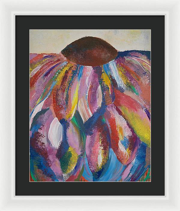 Rainbow Head - Blooming Collection - Framed Print