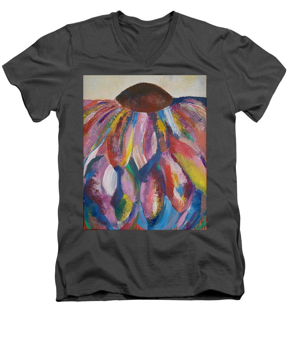 Rainbow Head - Blooming Collection - Men's V-Neck T-Shirt