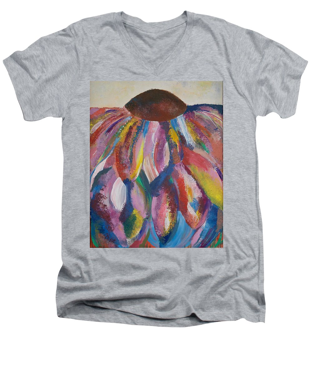 Rainbow Head - Blooming Collection - Men's V-Neck T-Shirt